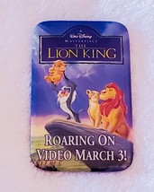VINTAGE DISNEY THE LION KING ROARING ON VIDEO MARCH 3RD 1994 - $70.83 MXN