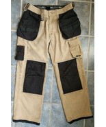 Helly Hansen Construction Pants Men&#39;s 34x32 Utility Cargo Double Knee - $50.28 CAD