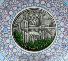 2021 Notre Dame De Paris 2 Oz Antiqued Silver Selective Color &amp; Gild Germania - £267.32 GBP