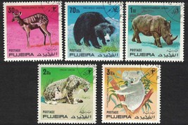 Set of 5 - 1971 UAE / FUJEIRA Stamps - Animals, See Photos C31 - $1.97
