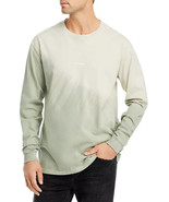 FRAME Men&#39;s Dip Dyed Two Tone Long Sleeve Tee in Milk Beige Tie Dye-Large - $1,095.10 MXN