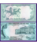 South Viet Nam P30a, 50 Dồng, galloping horses / palace (1972) De La Rue - $5.55