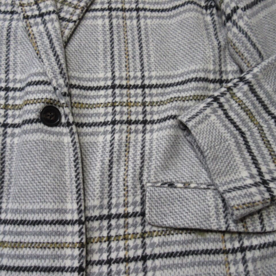 NWT Madewell Plaid Bryant Coat in Pearl and similar items