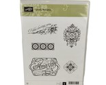 Stampin Up Lovely Romance 5 Piece Unmounted Retired Cling Stamp Set - £11.12 GBP