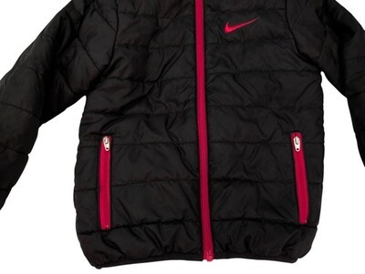 Boys Nike Winter Coat Size 4T Black/Red Excellent Condition Item image 3