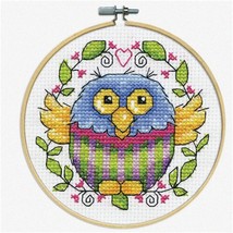 WhimsiStitch Hoopla: Enchanting Owl Counted Cross Stitch Kit - £27.82 GBP