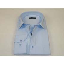 Men's Shirt CASILA Turkey Cotton Blend Long Sleeves 501990-12 Blue Pin Dots image 3