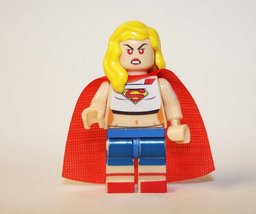 Building Supergirl White Shirt Comic DC Minifigure US Toys - £5.71 GBP