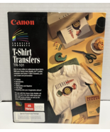 Canon T-Shirt Transfers TR-101 Sheets Color Bubble Jet Printer Promo New... - £6.16 GBP