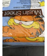 Vtg 1978 Garfield Full Sheet Set – Moon &amp; Stars Blue 3 Pc NIP New in Pac... - $122.55