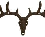 Pack Of 2 Hunters Rack Deer Elk Skull Antlers Wall Mounted Coat Hooks Pl... - £17.39 GBP