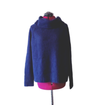 RD Style Sweater Blue Women Size Medium  Cowl Neck Long Sleeves - £39.30 GBP