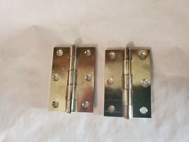 Pair of 2" x 3" Brass Plated- Butt Hinge- Hinges   - $11.74