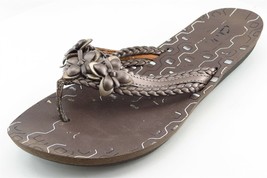 Clarks Flip Flop Gray Synthetic Women Sandal Shoes Sz 7 M - £15.51 GBP