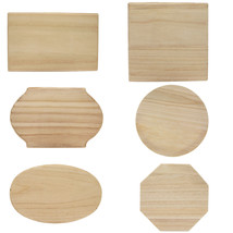 Set of Wooden Plaques DIY Crafts Blanks Unfinished - £61.90 GBP