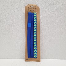 Blue Moon Beads Tie Me Pretty Womens 3 Headbands Blue Green Turquoise - $173.81 MXN