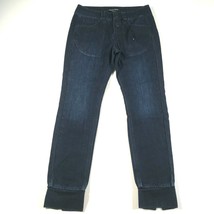 NEW Hannes Roether Jeans Womens S Skinny Tight Dark Blue Cotton Lined Po... - $56.09