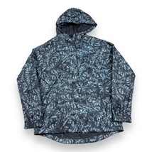 Mountain Warehouse Blue Leaf Print Rain Jacket Windbreaker Hood Women’s Size 8 - £20.79 GBP