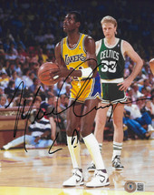 Michael Cooper signed Los Angeles Lakers basketball 8x10 photo.proof Beckett COA - £66.02 GBP