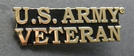 ARMY US ARMY VETERAN JACKET SCRIPT LAPEL PIN BADGE 1.5 INCHES - £4.98 GBP