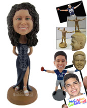 Personalized Bobblehead Sexy Bridesmaid In Elegant Gown - Wedding &amp; Couples Brid - £66.45 GBP