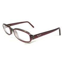 Emporio Armani 652 559 Eyeglasses Frames Gray Red Rectangular Full Rim 5... - $55.92