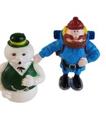 Rankin/Bass Rudolph Figures, Sam the Snowman &amp; Yukon Cornelius, 2&quot;, 2003... - $284.91 MXN