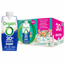 Orgain 30g Milk Protein Shake, Fruity Cereal, 11 fl oz, 18-pack - £38.48 GBP