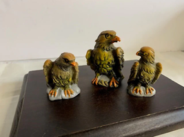 Eagle resin figures set of 3 2 inch to 2.5 inch tall - £6.94 GBP