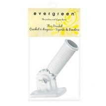 White Aluminum Adjustable Flag Pole Bracket - $9.88