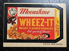 Topps Wacky Packages Wheez-It 3rd Series 1973 Sticker Vintage Original - $20.33 CAD