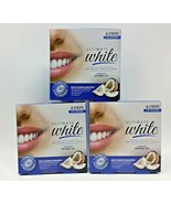 (3) Ultimate White Whitening Dental Strip Infused w/ Coconut Oil 6 Strip... - $26.73 CAD