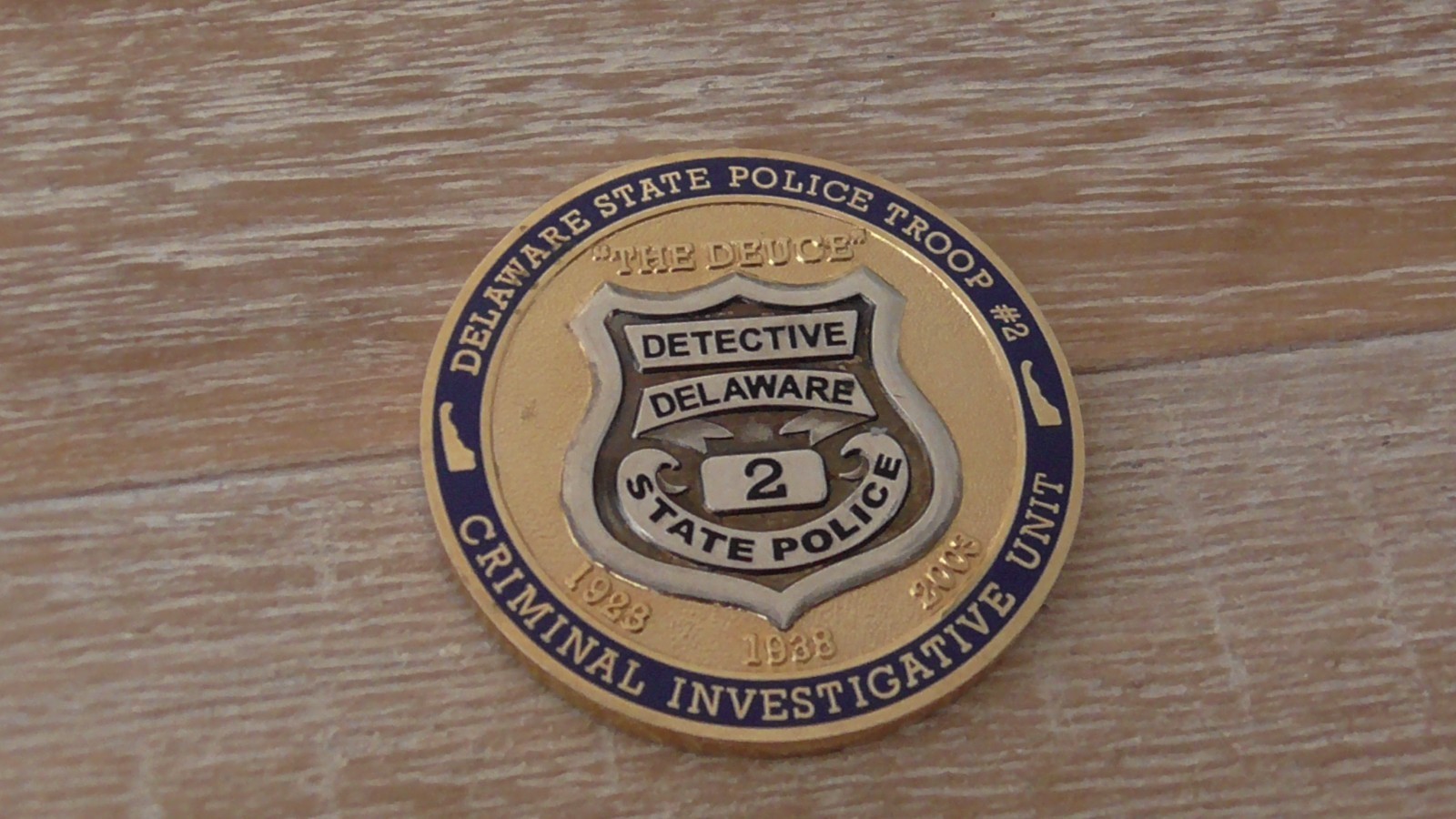 Delaware State Police Criminal Investigative Unit Challenge Coin #D76 - $30.68