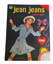 Vtg 1975 Whitman Western Publishing Jean Jeans Paper Doll Book - £15.17 GBP