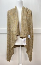 Baby Alpaca Open Front Knit Cardigan Sz Small Tan Long Sleeve Sweater NWT - £89.02 GBP
