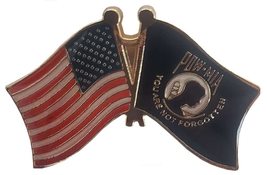 POW MIA POWMIA Combination Friendship USA Bike Motorcycle Hat Cap lapel Pin (12) - £9.34 GBP+