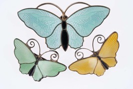 David Andersen Norway Sterling Enamel Butterfly pin collection - £237.13 GBP