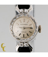 Women&#39;s Vintage 18k White Gold Movado Turler Watch W/Diamonds - $1,002.28 CAD