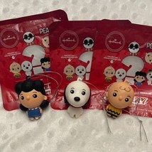  Hallmark 2021 Peanuts Mystery Collectible (3) Ornament Lot- NEW, OPEN - £17.12 GBP