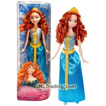 Year 2012 Disney Sparkling Princess 12 Inch Doll - Princess MERIDA with Tiara - £32.23 GBP