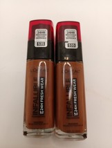 2x Loreal Infallible 24HR Fresh Wear Foundation SPF 25 No. 535 EXP 4/23 - £6.55 GBP