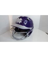 Easton Z5 Helmet 2 Tone Purple and White Size 6 7/8 - 7 5/8 With Face Guard - $13.29