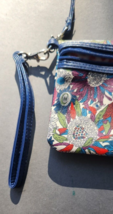 Gigi Hill Los Angeles Crossbody Wallet ID Purse Floral Wristlet Organizer - £18.75 GBP