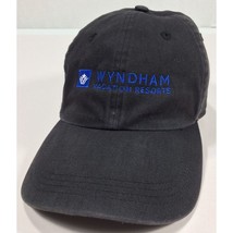 Ahead Vintage Wyndham Vacation Resorts Black Baseball Cap Hat Classic Cut - $14.95