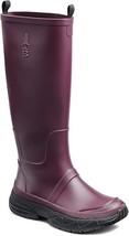 Bass Outdoor Women&#39;s Field Rain Waterproof Knee High Rubber Boots Purple... - $59.39
