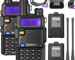 Dual Band Handheld Two Way Radio Walkie Talkies with 1800Mah Li-Ion Batt... - $89.56