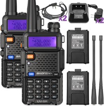 Dual Band Handheld Two Way Radio Walkie Talkies with 1800Mah Li-Ion Battery and  - £70.97 GBP