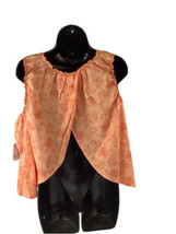 ANA A New Approach Pale Orange Floral Flyaway Back Sleeveless Top Size X... - £13.06 GBP