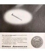 1958 Great American Group Og Insurance Companies NY Advertisement Vintag... - $29.99