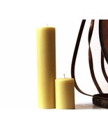 Handmade 100% Pure Beeswax Pillar Candles 100% Cotton Wick - £9.70 GBP+